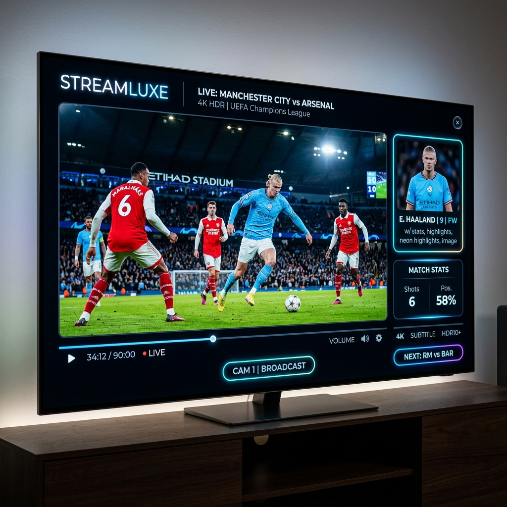 aero iptv live 4K HDR UEFA Champions League football stream